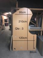 Photo détaillant le don Bureaux tournant droit 210/120