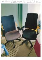 Photo détaillant le don 2 chaises de bureaux