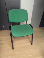 Photo détaillant le don Chaise tissu verte