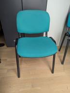 Photo détaillant le don Chaise tissu verte