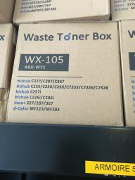 Photo détaillant le don Collecteurs de toner usagé neufs pour imprimante KONICA MINOLTA C287 / C300