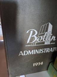 Photo détaillant le don Bottins administratif - 1951 & 1954