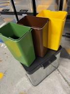 Photo détaillant le don Lot de 40 poubelles de tri sélectif 3 bacs