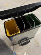 Photo détaillant le don Lot de 40 poubelles de tri sélectif 3 bacs
