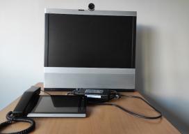 Photo détaillant le don Station Visio CISCO EX90