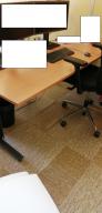 Photo détaillant le don Bureau droit 160 x 80 - état correct