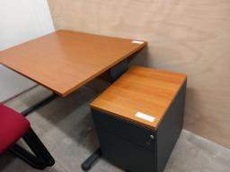 Photo détaillant le don ensemble bureau caisson